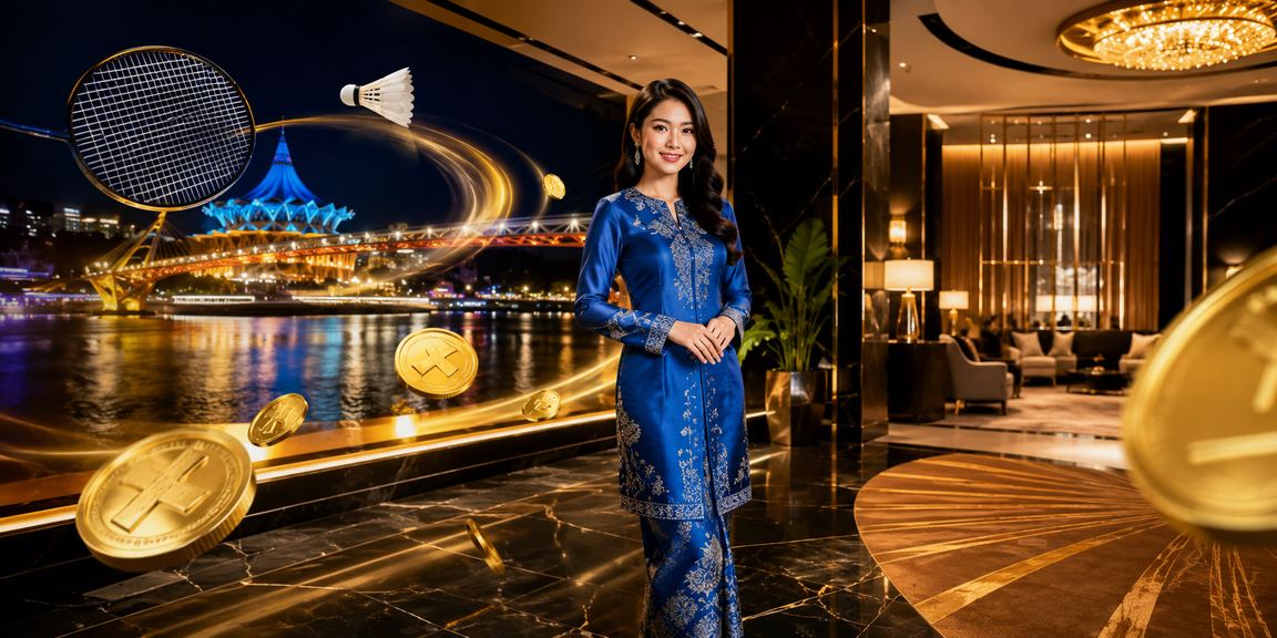 Suasana hiburan kasino di Kuching Sarawak dengan pakaian baju kurung tradisional