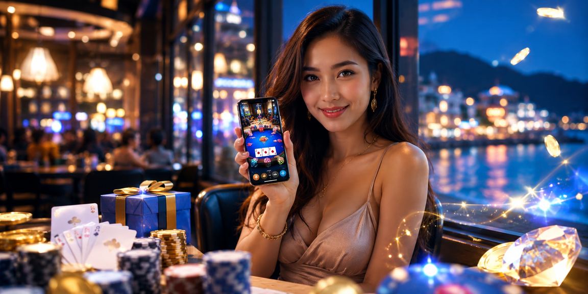 Permainan kad poker dan loteri digital Malaysia dengan suasana hiburan moden